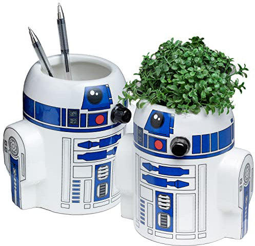 Star Wars Paladone R2D2 Pflanztopf - Offiziell lizenziert, Keramik-Pflanzer oder Stiftehalter, Deko für Home Office, Geschenk Fans