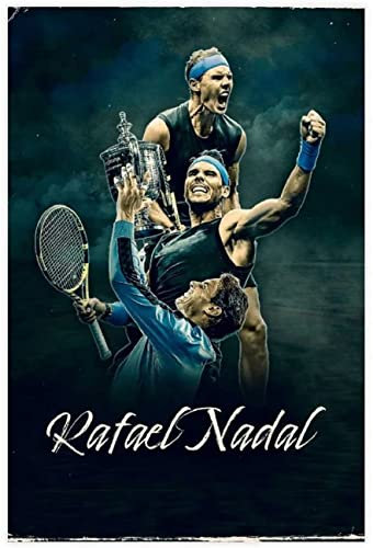 500 Teile Puzzle Tennisstar Rafael Nadal Sportlegende Hintergrundbild (24) Holz Puzzle Erwachsene Stress Freisetzung Spiel 500 Piece 20.4x15inch(52x38cm) Kein Rahmen