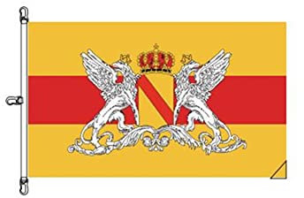 Stormflag Baden Flagge 5x8ft Bundeslandfahne mit Messing Wetterfeste Fahnen für Fahnenmast 150cmx250cm Außenflagge Polyester 110g/m2 mit drei Haken