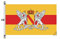 Stormflag Baden Flagge 5x8ft Bundeslandfahne mit Messing Wetterfeste Fahnen für Fahnenmast 150cmx250cm Außenflagge Polyester 110g/m2 mit drei Haken