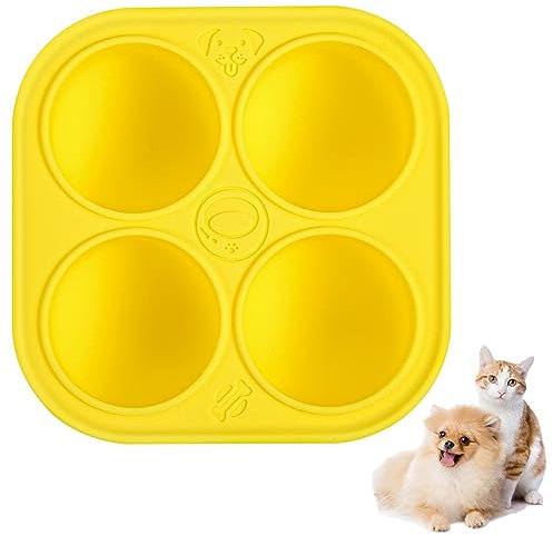 KINBOM Moules à Friandises pour Chien, Réutilisables Moule Silicone Friandises Chien Moule Glace pour Chien Va au Lave-Vaisselle, Moule à Friandises Compatible avec Woof Pupsicle Pet Dog Toys