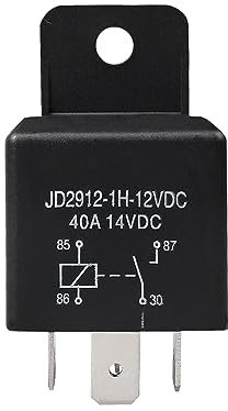 Car Relais Moto, Auto Relais,Car Relais 12V 40A 4 Pin,Auto Moto Spule Relais Schütz Relaisschalter Strom, Schalter und Motorrelais