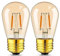 Hcnew Bombilla E27 LED Blanco Cálido 2200K ST45 S14 1W repuesto para bombilla incandescente de 100W Retro Edison Bombillas Amber Glass 220V-240V No Regulable,Paquete de 2