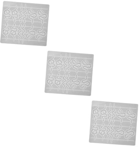 ABOOFAN 3stücke Schlangenohrringe Silikonform Wiederverwendbare Gussform Für Schmuck Flexible Bastelform Für Kreative Dekoration Langlebig Und Für Persönliche Handarbeiten