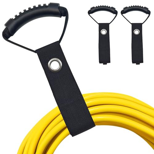 Upbeat Organizador de Mangueras de Cable Extendido (2 Piezas), Cable Organizer Resistentes, Guardar Cables Con Y Asas, Ideal Para Talleres, Garajes, Cables de Sótano, Piscinas y Mangueras de Jardín