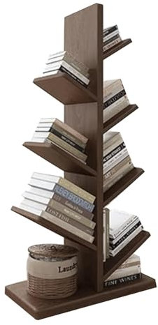 Bookshelves 7 Layers Tree Shaped Bookcase Display Rack Tree Branch Bookshelf Luxury Tall Bookcases Floor Standing Book Shelf