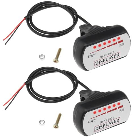 ECSiNG 2 Pcs 48V Battery Indicator Voltmete Bicycle Capacity Indicator for E-Bike Mountain Bike Cycling Electric Quantity Indicator