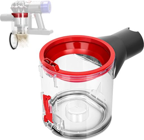 Dust Collection Pot for Dyson Vacuum Cleaner, Dust Collection Pot for Dyson V7 / V8 Accessories, Vacuum Cleaner Bucket for Dyson Vacuum Cleaner Replacement Parts