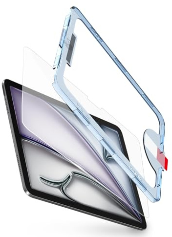 BERSEM Schutzfolie für iPad Air 11 Zoll M4/M3/M2 (2026/2025/2024) | 9H Gehärtete Glas Folie, HD-Klarheit, Kratzfest, Fallfreundlich, mit Einfacher Anbringungsschale, 1 Stück