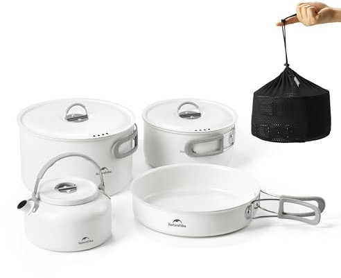 Naturehike Sarten Camping Mueble Cocina Camping Vajilla Camping 4-7 Personas Kit Cocina Camping