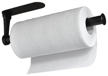 Küchenrollenhalter ohne Bohren, Küchenpapierhalter Wand Küchenrollen Halter Aufbewahrung Organisator, Aluminium (30cm)