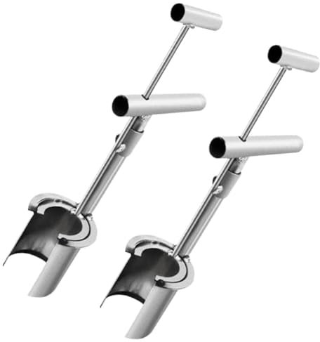 Uhidka Verbessertes Blumenzwiebel-Pflanzgerät, Pflanzgerät für Pflanzen- und Obstsetzlinge, Pflanzgerät mit Langem, Bodenprobenehmer (2 Stück)