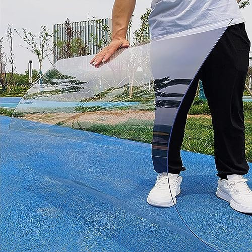 Feuille de sécurité en acrylique transparent pour fenêtres d'abri de jardin, verre polycarbonate de rechange pour serre, auvent, abri d'auto, stades, abris de bus, 1 x 7 m, durable et résistant aux