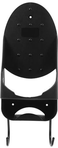jojofuny Iron Rack Hooks Coat Hanger Stand Hanger Rack Stand Steamer Board Wall Holder Electric Iron Hanger Ironing Cord Holder Electric Iron Holder Ironing Board Door Hanger Pbt Black