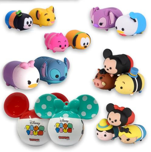 Sbabam FUNNY BOX Disney Tsum Tsum Surprise, Giocattoli con Personaggi Disney, 2 Pz, Sfere Utilizzabili come Palline di Natale, Portaoggetti e Decorazioni Cameretta, Puoi Trovare Stitch, Minnie e Altri