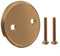 Goldene Badewannen-Ablaufabdeckung, Badewannenüberlauf-Abdeckung, Edelstahl-Dekorplatte, modernes Badezimmer-Accessoire, 4,8 cm Schraubenlochabstand