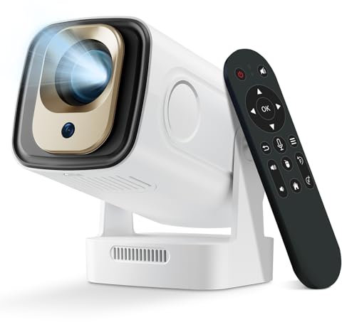 Reiie HY260PRO Mini Projector with FHD 1080P High Resolution and Supports 4K, 5G WiFi 6 +BT 5.4 with Android 11.0,Portable Design and Air Mouse Remote,Outdoor Home Cinema Video Projector for PC/Lap
