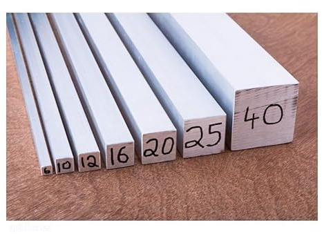 Aluminium square bar solid square aluminium bar 3/8 1/2 5/8 1 and 1 1/4 Aluminium bar square (1, 3/8 (9.52MM) x 300mm)
