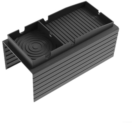 Plateau de canapé en silicone avec porte-gobelet et fond antidérapant pour organiser les collations à distance sur l'accoudoir (noir)
