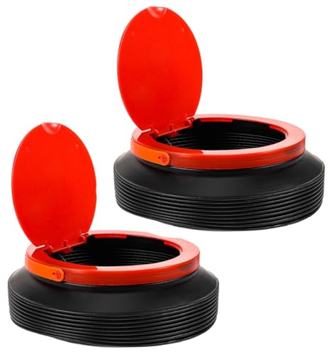 MAGICLULU Poubelle Pliable en Plastique 4l pour Camping et Jardin, Pratique et Légère, Lot de 2, pour Pique-niques et Sorties en Plein Air