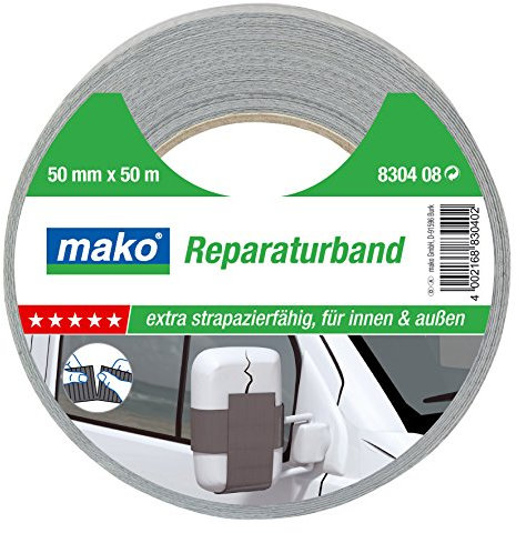 50 m Mako Reparaturband selbstklebend, silber (0,09Euro/m)