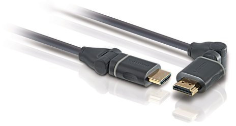 Philips swv4442s/10 HDMI-Kabel mit Ethernet – HDMI Kabel (1,5 m, HDMI Type A (Standard), HDMI Type A (Standard), 3D, Schwarz)