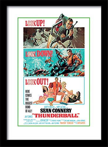 Pyramid International James Bond Thunderball Look Out, Framed Print