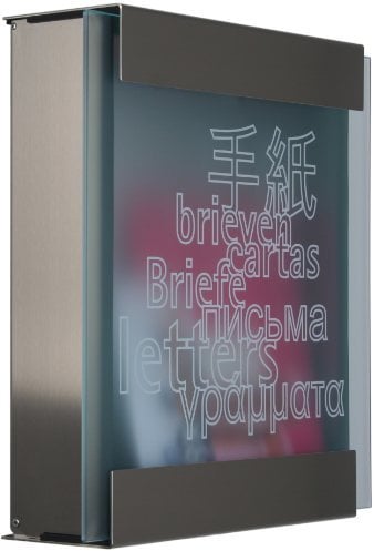 Keilbach Briefkasten Glasnost bedrucktes Glas 071118