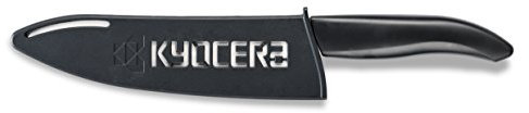 KYOCERA Klingenschutz für Keramikmesser, für Klingen von 16 - 18 cm, Messerschutz ohne Messer, Kunststoff, Schwarz, Messer Schutzhülle für Küchen Messer, Messerscheide ohne Messer