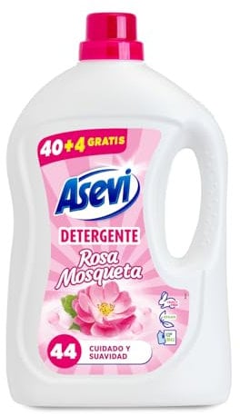 Asevi Rosehip Liquid Washing Machine Detergent - Concentrated Formula White & Colour Laundry Detergent - Rosehip Soap for Clean and Soft Clothes - 44 Washes