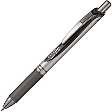 Pentel EnerGel XM BL77 Gelschreiber mit Druckmechanik, schwarz (12 Stück)