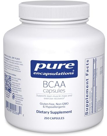 Pure Encapsulations BCAA Capsules | Hypoallergenic Supplement to Support Muscle Function During Exercise* | 250 Capsules