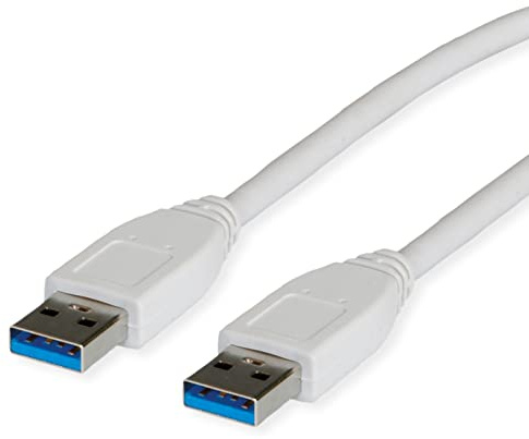 VALUE USB 3.2 Gen 1 Kabel, Typ A-A, weiß, 1,8 m
