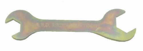 Double ended compression fitting spanner for 15mm and 22mm connections and central heating radiator connections
