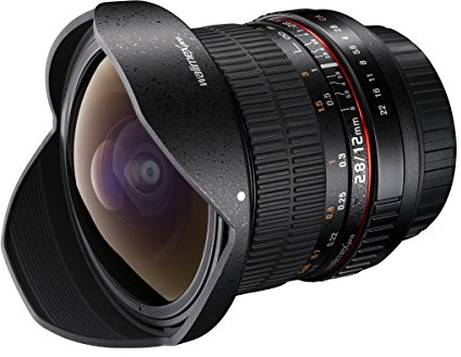 Walimex Pro 12mm f1:2,8 Festbrennweite manueller Fokus Weitwinkelobjektiv für Nikon F Mount Kamera Objektiv für Spiegelreflexkameras Nikon D850 D7500 D3400 D300 D7200 D3