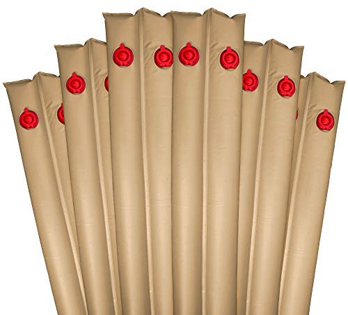 Robelle 3811-20-TAN-06 Poolabdeckungsgewichte, 6 Stück, 3 m, Hellbraun, Doppelkammer, 20 Gauge