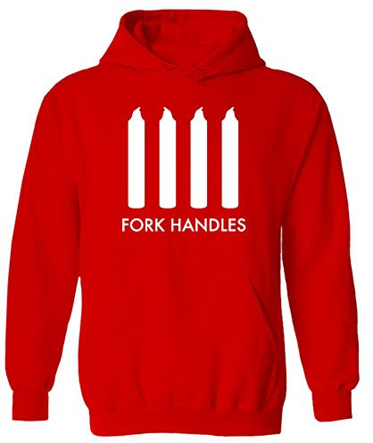 Fork Handles Four Candles Funny Comedy Sketch Pullover Hoodie Red (XS)