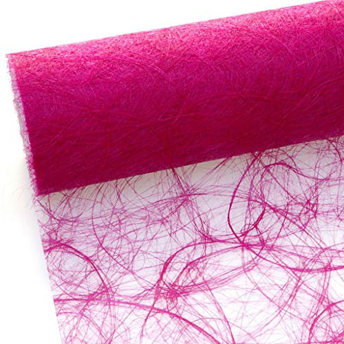 Sizoweb Tischläufer in unterschiedlichen Farben, 30 cm breit, 5 oder 20 m lang 20 m fuchsia 3450