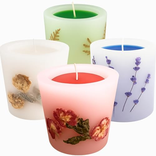 Duftkerze Rose Damascena – handgemacht mit ätherischen Ölen & getrockneten Blüten, dekorative Wellness Candle, inspiriert vom Rosental seit 1998, Geschenkidee & Entspannung, Aromatherapie - 200g