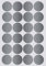 Aufkleber Metallic Silber 25 mm runde Klebepunkte – 2,5 cm Sticker 120 von Royal Green