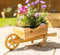 Homezone Garden Mile®, carriola ornamentale in legno rustico, 70 cm, per giardino esterno, contenitore per piante e fiori, decorazione da giardino