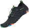 SAGUARO Badeschuhe Damen Herren Wasserschuhe Schwimmschuhe Schnelltrocken Aquaschuhe Strandschuhe Leicht Neoprenschuhe Surfschuhe rutschfeste Tauchschuhe Wassersportschuhe Stil 1:Schwarz Gr.43 EU