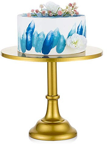 NUPTIO Gold Tortenständer Hochzeit Geburtstagsfeier: 30cm Cupcake Sockel Metall Runde Veranstaltung Dessert Display