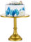 NUPTIO Or Présentoirs à Gâteau Mariage: 30cm d'anniversaire Piédestal Métal Rond Événements Fête Dessert Cupcake D'affichage