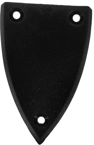 SUPVOX 2pcs truss rod cover professionnel 3 trous plastique pièces de guitare truss rod cover pour guitare instrument de musique basse (noir)