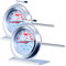 Rosenstein & Söhne Holzbackofen Thermometer: 2er-Set 3in1 XL Braten- &Ofen-Thermometer für Gar-& Backofentemperatur (Fleisch- und Braten-Thermometer, Bratofen Thermometer, Heissluft)