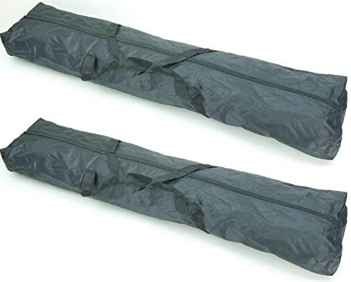 2 Stück PROFI Tasche Tragetasche Transporttasche schwarz für je 2 Mikrofonstative Mikrofonständer Stativ Ständer Bag