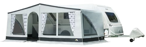 dwt Wohnwagen Vorzelt Easy Winner, Reisezelt für Wohnwagen, leichtes Reisezelt mit herausnehmbaren Seitenwänden, Größe:Gr. 18 Umlaufmaß 1061-1090 cm