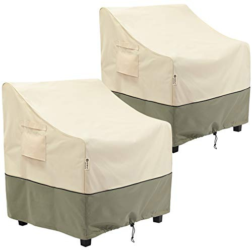 COSFLY Outdoor Furniture Patio Chair Covers Waterproof, Lounge Deep Seat Cover, Lawn Furnitures Covers Fits up to 32W x 37D x 36H inches(2 Pack)