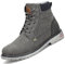 Mishansha Stivaletti Donna Invernali Scarpe Uomo Invernali Scarponcini Invernali Impermeabili Scarponi Invernali Grigio 56,GR.44